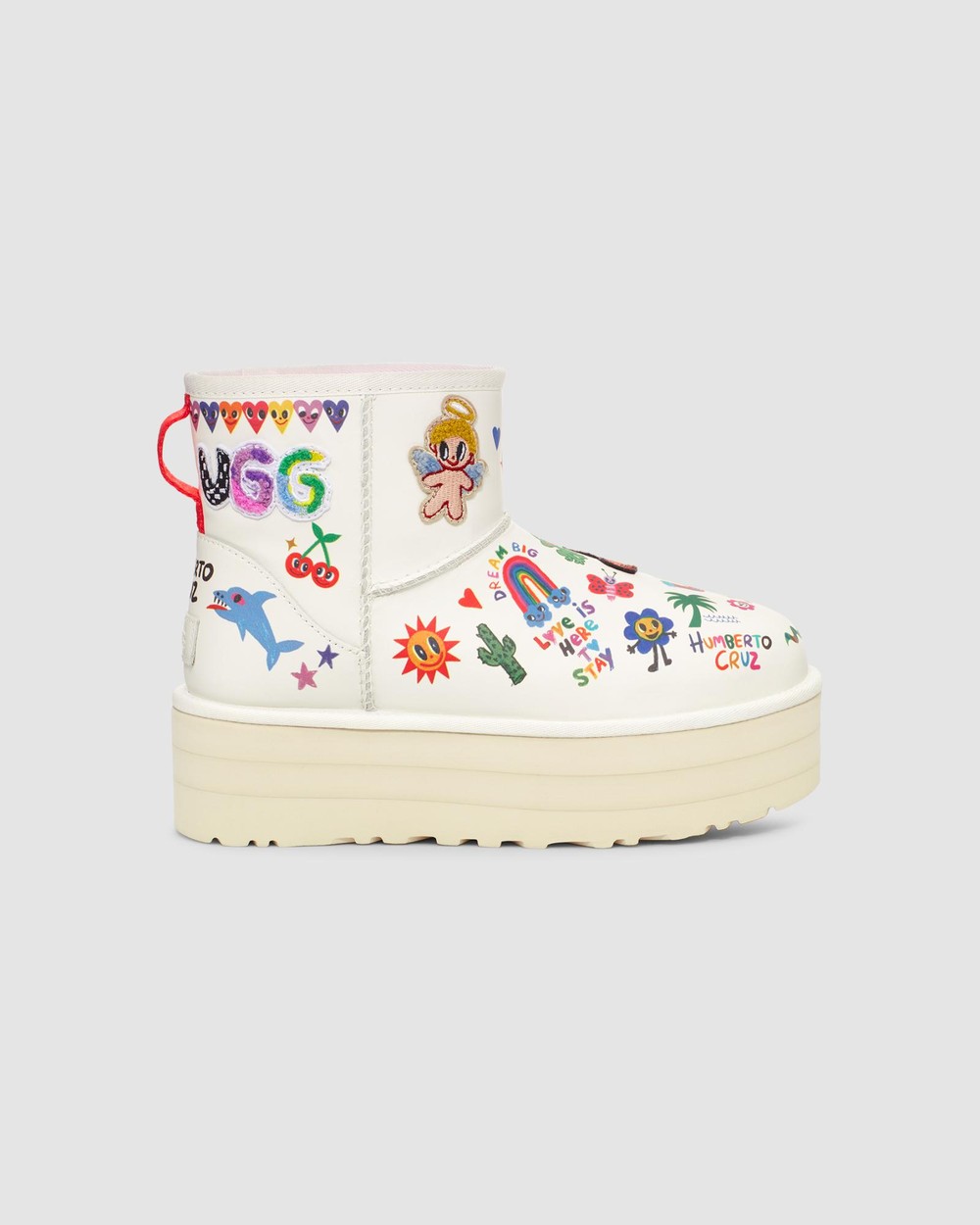 Women s Classic Platform Pop Sketch White UGG