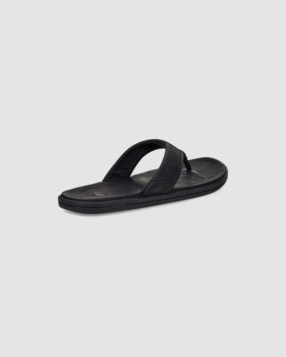 Seaside Leather Flip Flop Black UGG