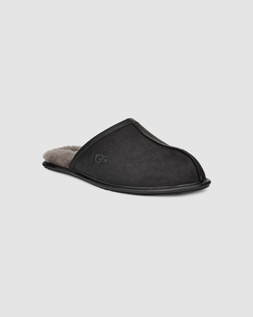 Ugg scuff shop black leather