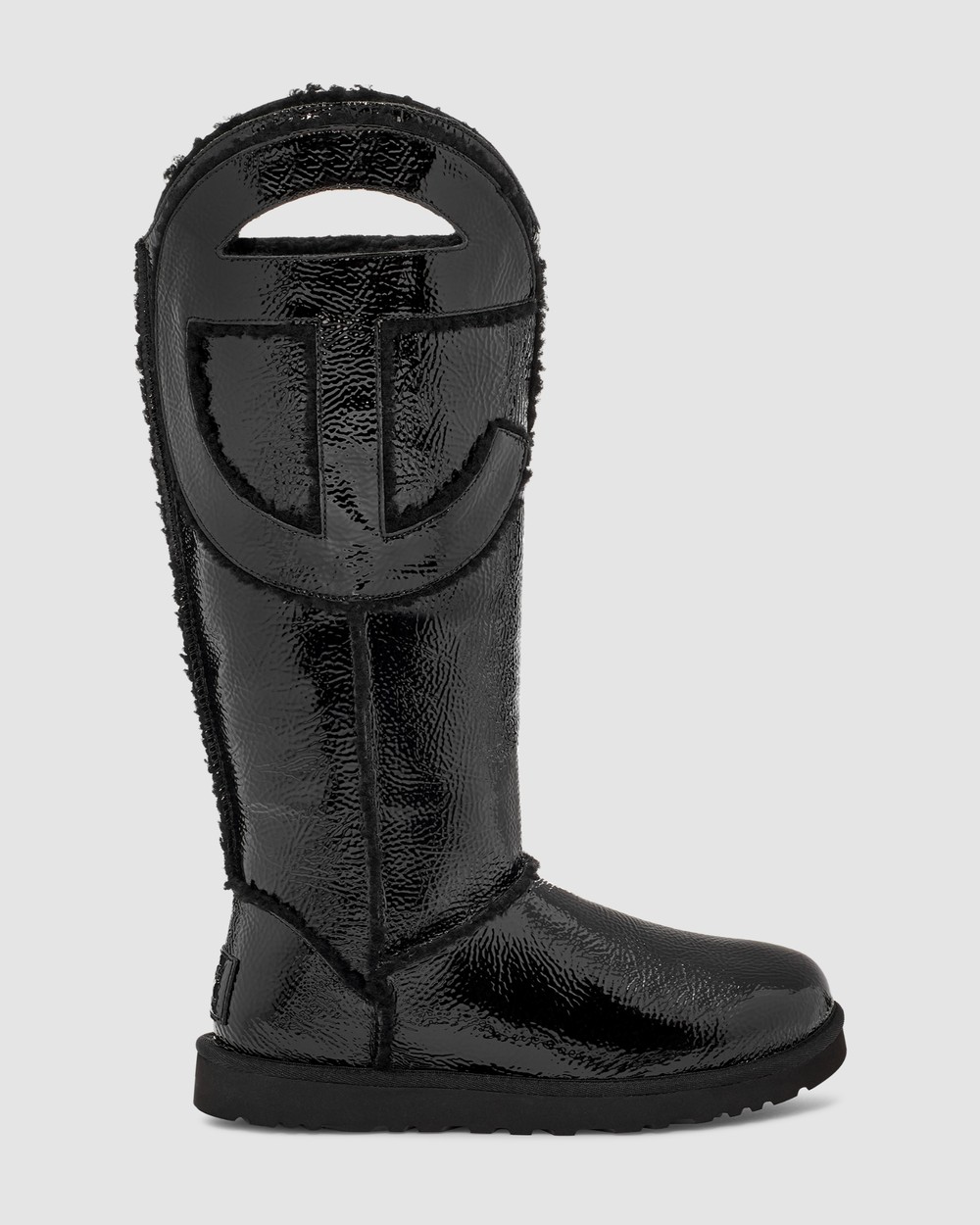 Ugg black knee high boots discount