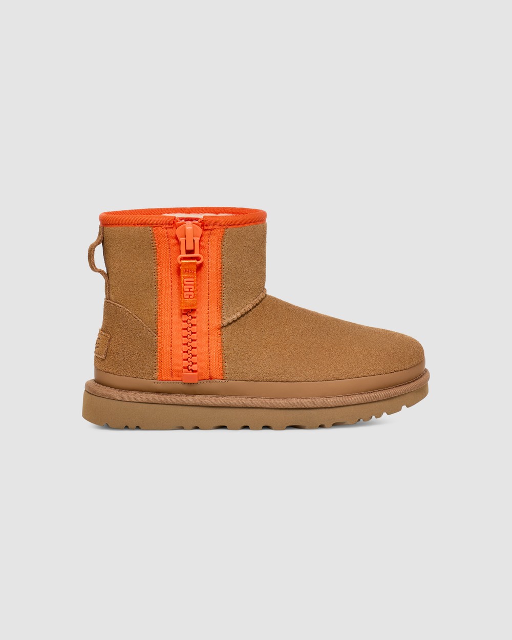 Brown uggs with zipper sale