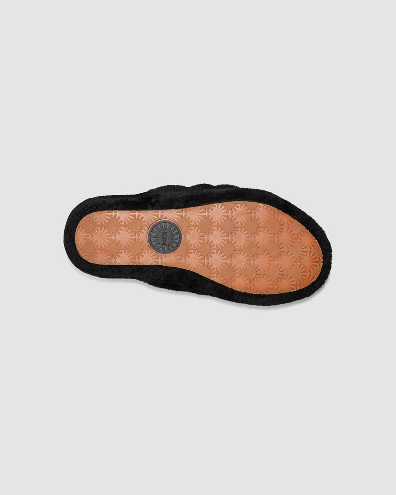 Fluff Yeah Slide Black UGG