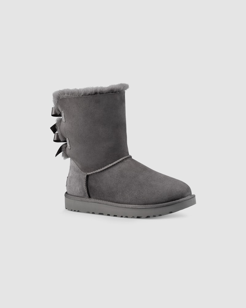 Uggs grey with bows outlet