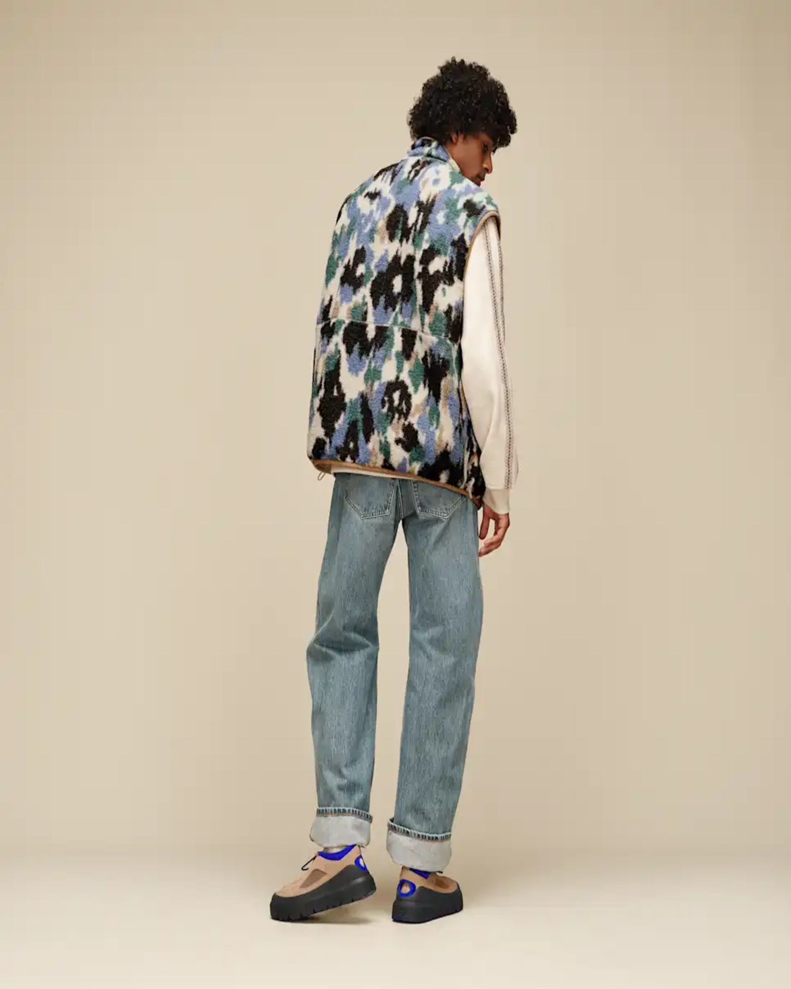 All Gender Sun Splatter Reversible Vest