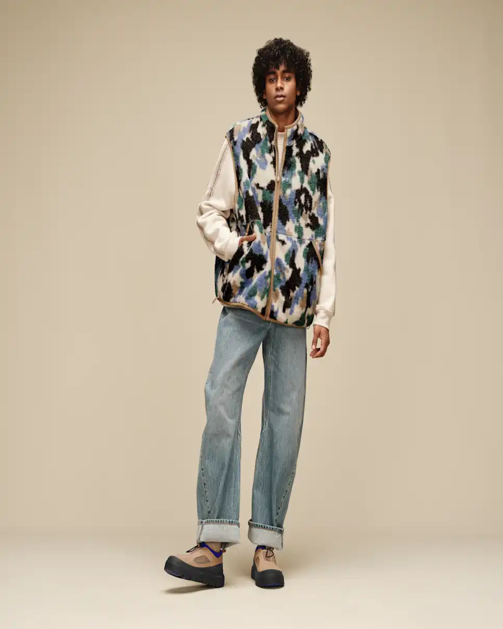 All Gender Sun Splatter Reversible Vest