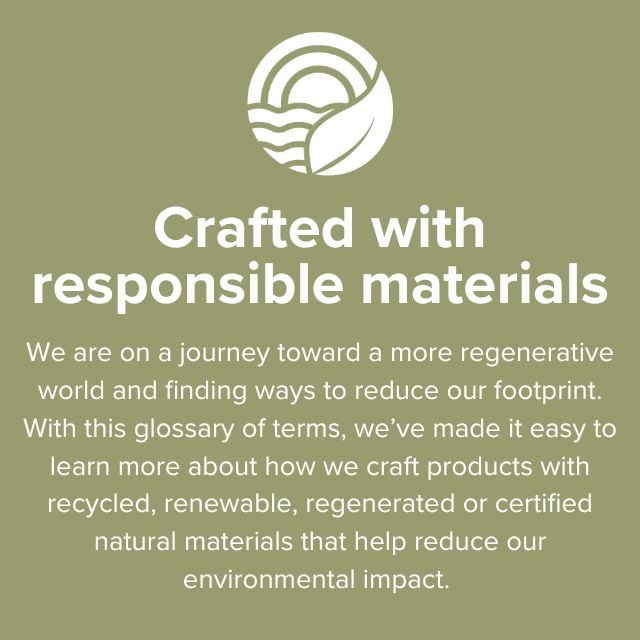 UGG: Crafted with responsible materials