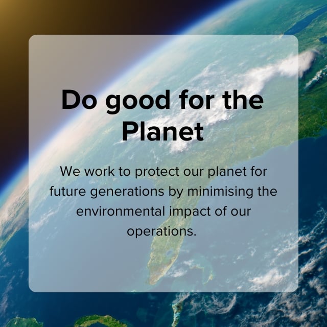 Do good for the planet