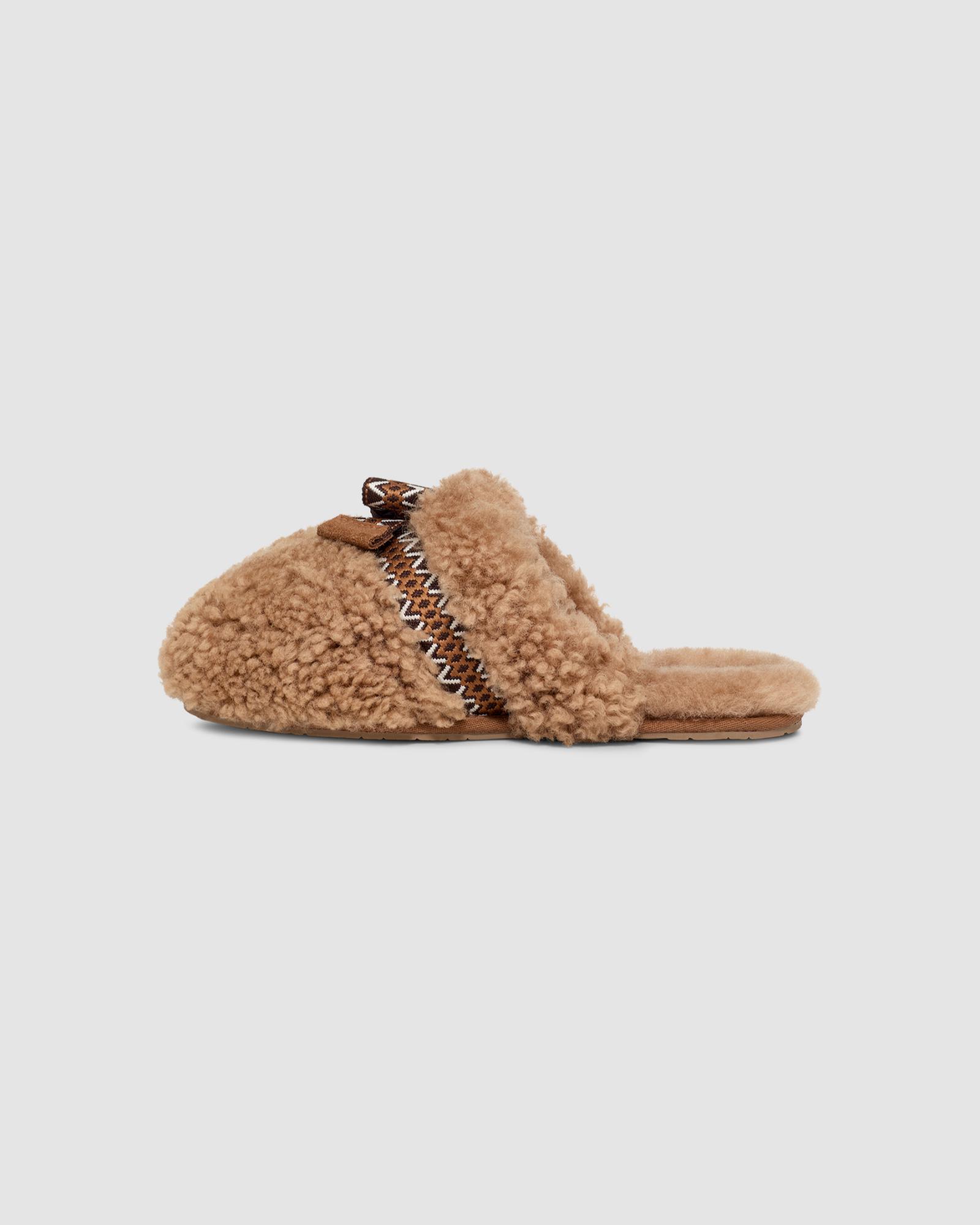 Women's Maxi Curly Sister Slide in Chestnut | UGG