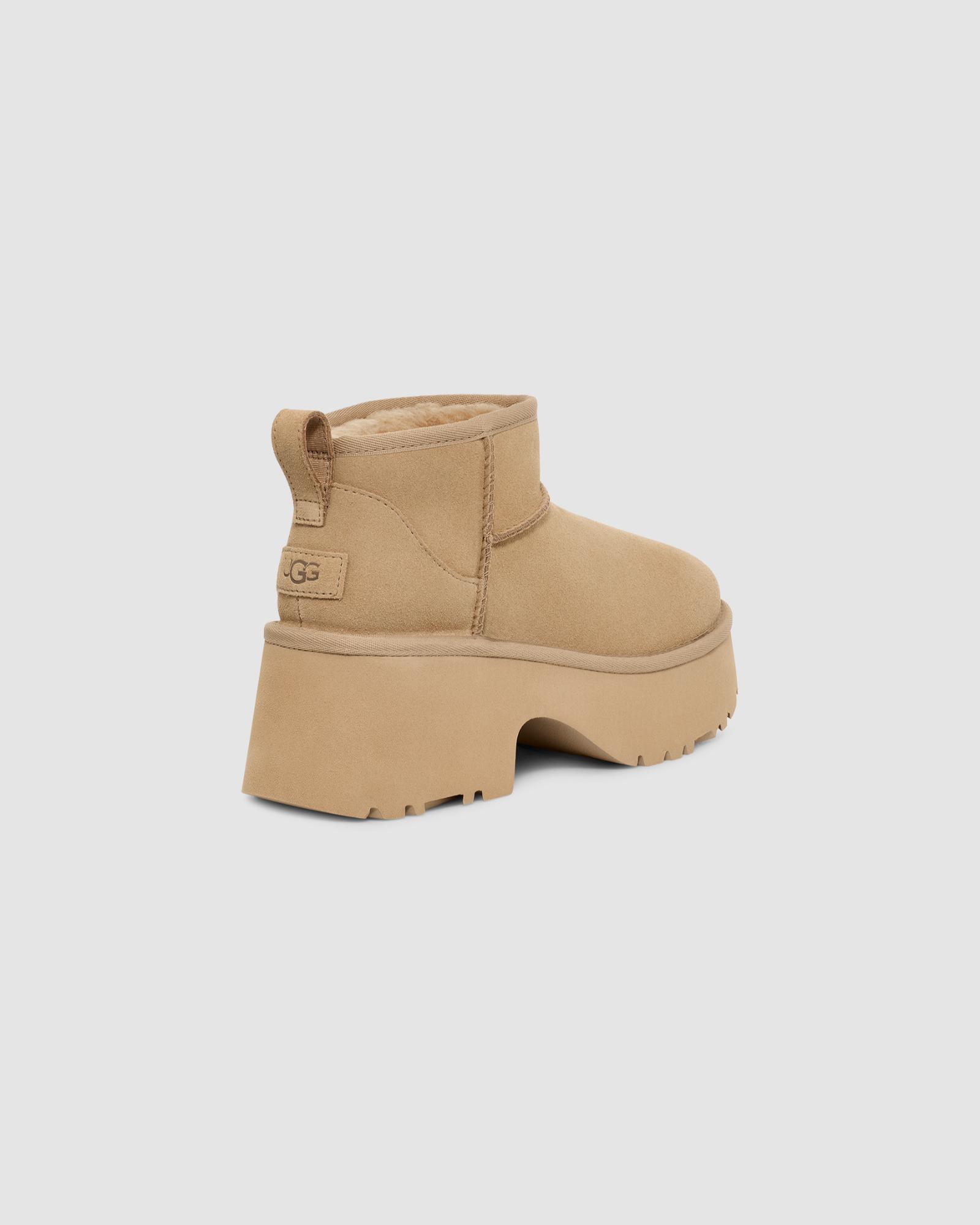 Women's Classic Ultra Mini New Heights Boot in Mustard Seed