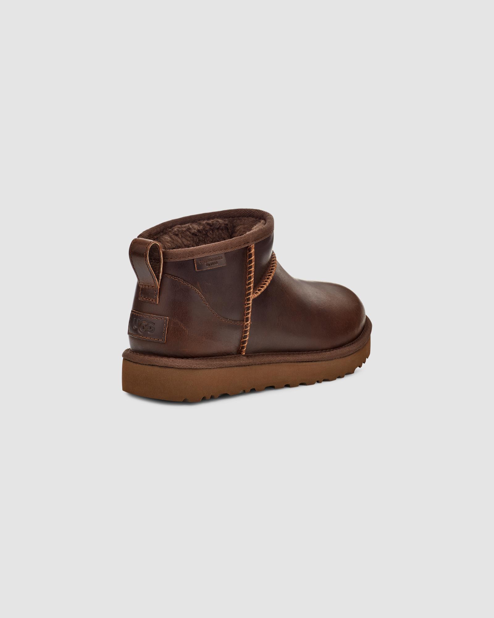 Women's Classic Ultra Mini Leather Boot in Ironwood | UGG