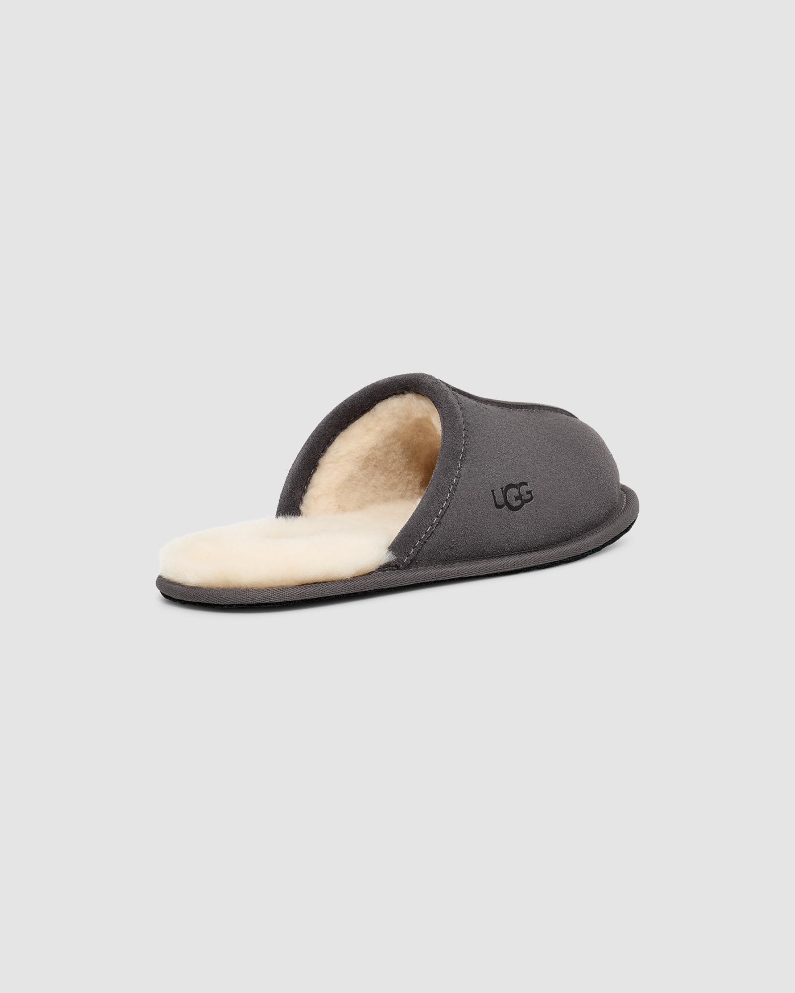 Mens ugg scuff slippers black best sale