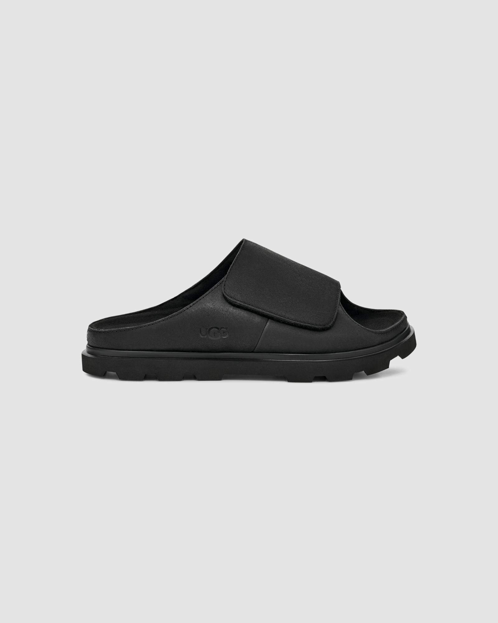 サンダル UGG Men Sandals 1166915 BLK Black UGG アグ スライドサンダル メンズ CAPITOLA CROSS SLIDE