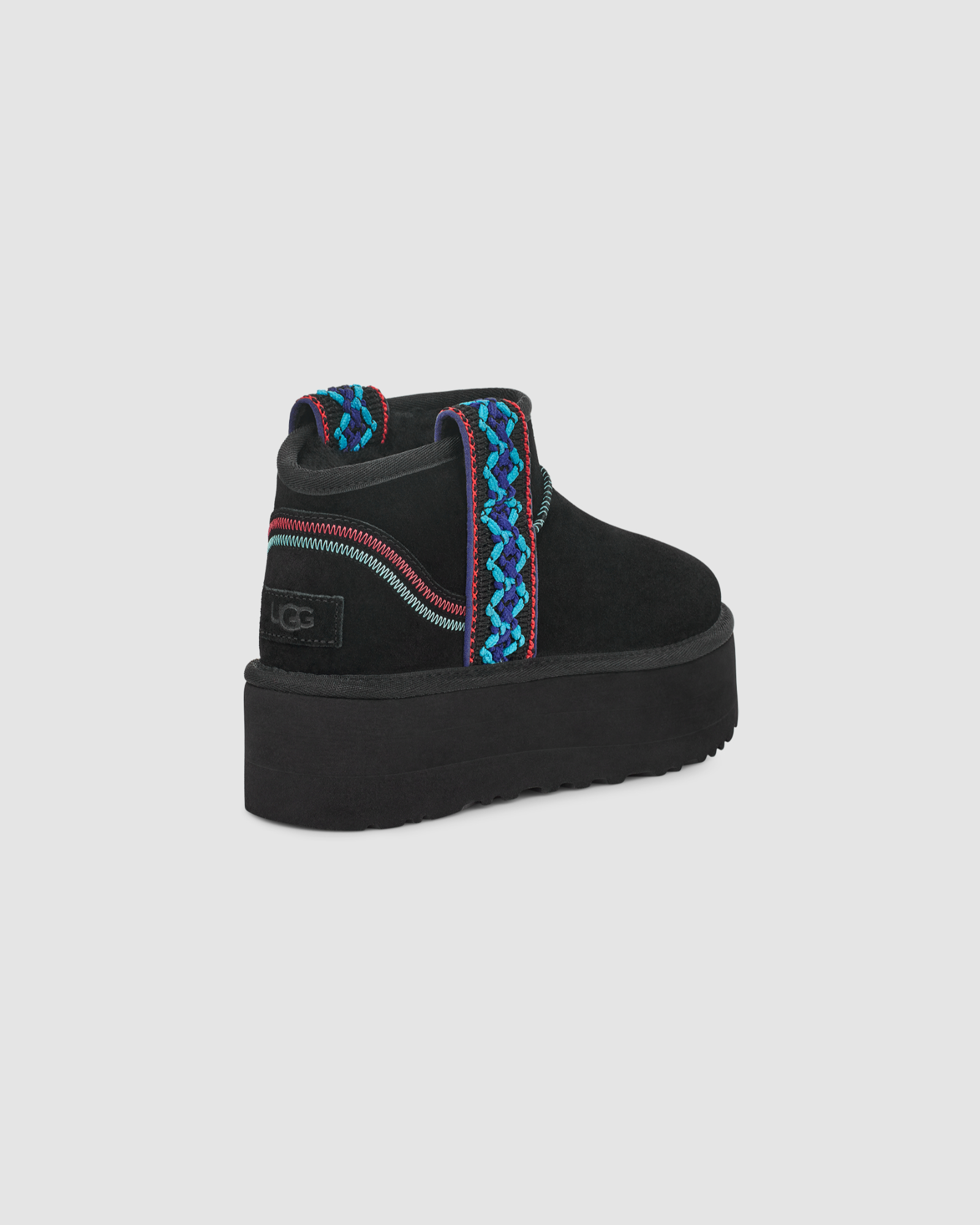 Classic Ultra Mini Braid Platform Black | UGG