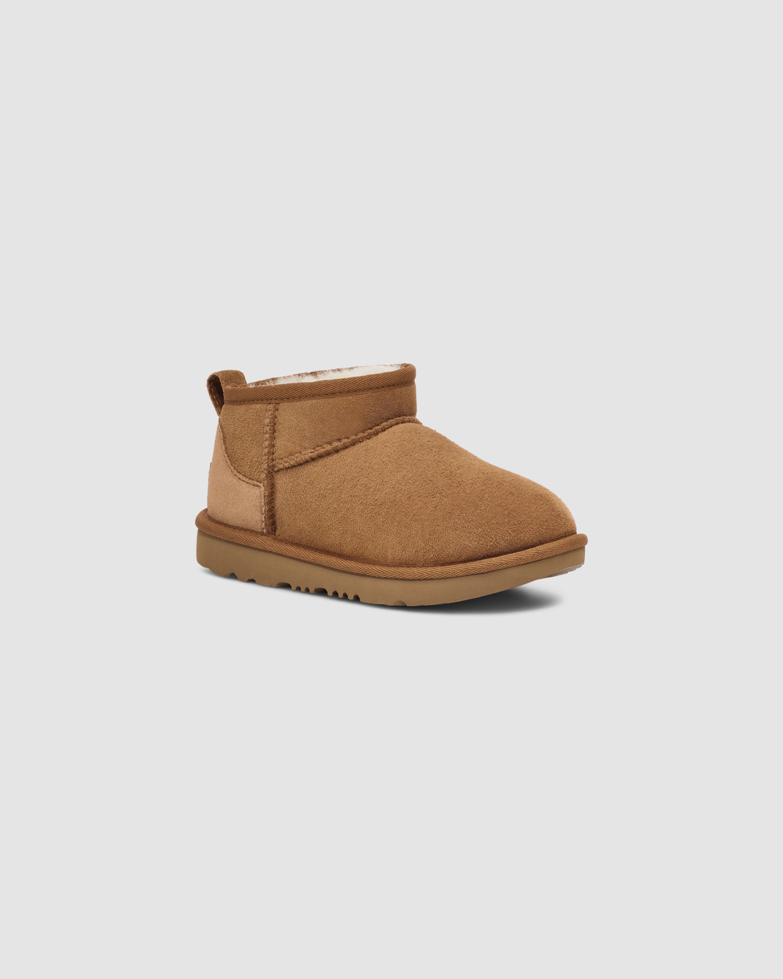 UGG CLASSIC ULTRA MINI PINK CARNATION SHEARLING LINED BOOT