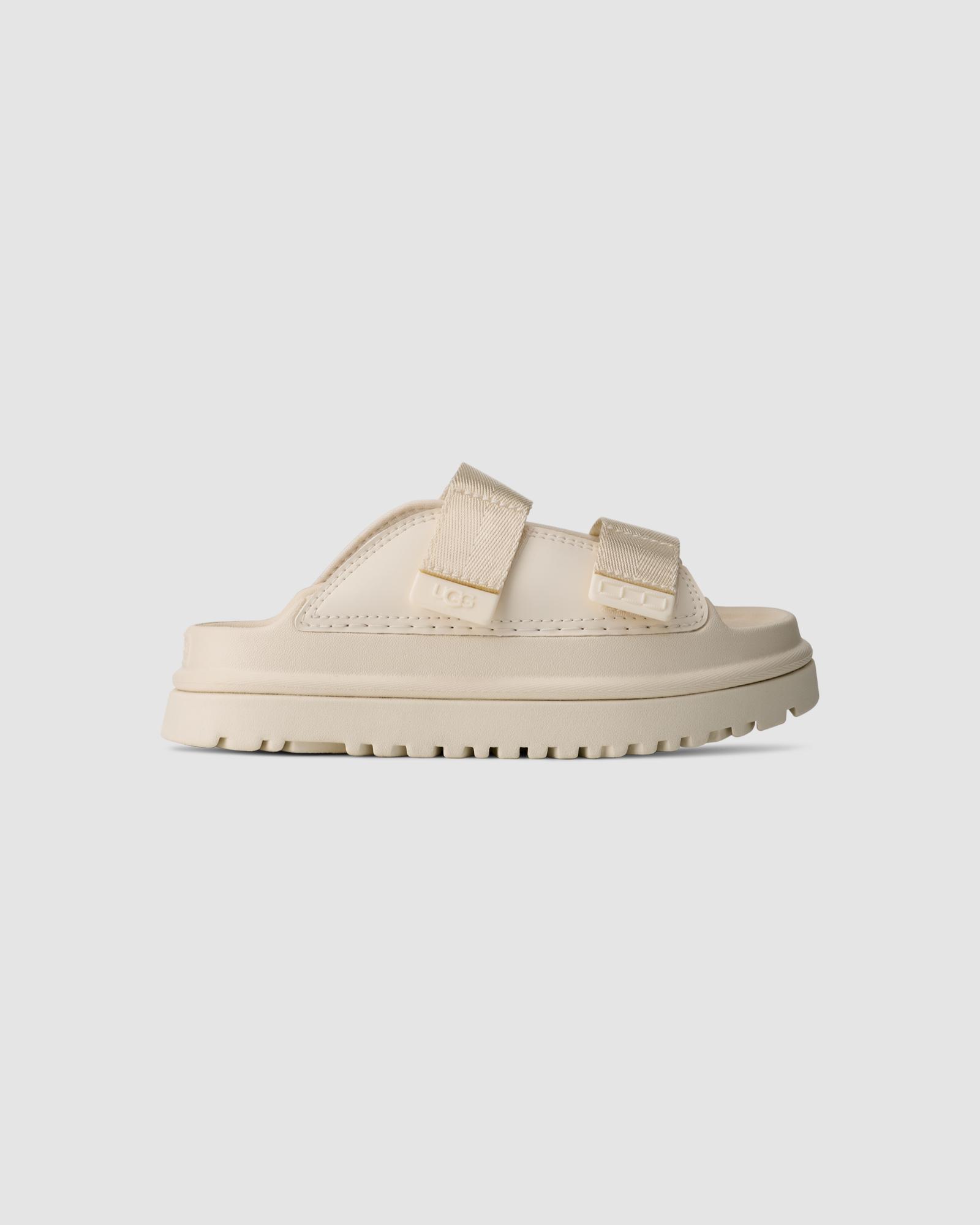 UGG GOLDENGLOW SLIDE ホワイト UGG GoldenGlow Slides | White | FARFETCH