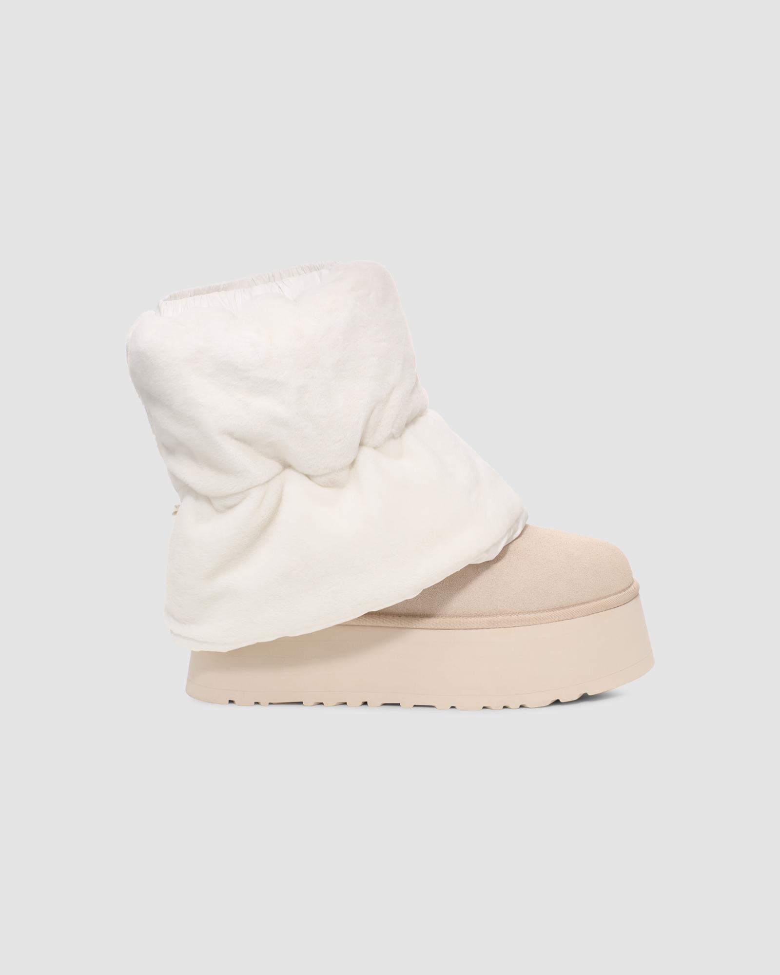 Women's Classic Mini Dipper Puffer Boot in White / Ceramic | UGG