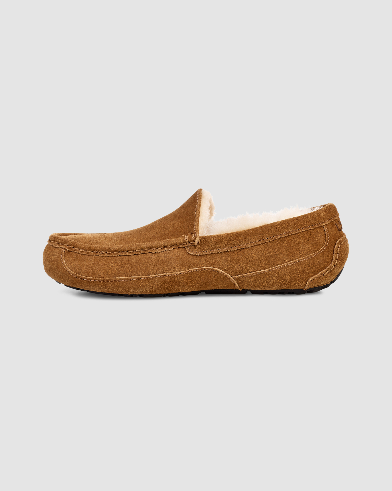 Online UGG Australia Men's Ascot Moccasin Slippers Chestnut Size 10 Tan Suede