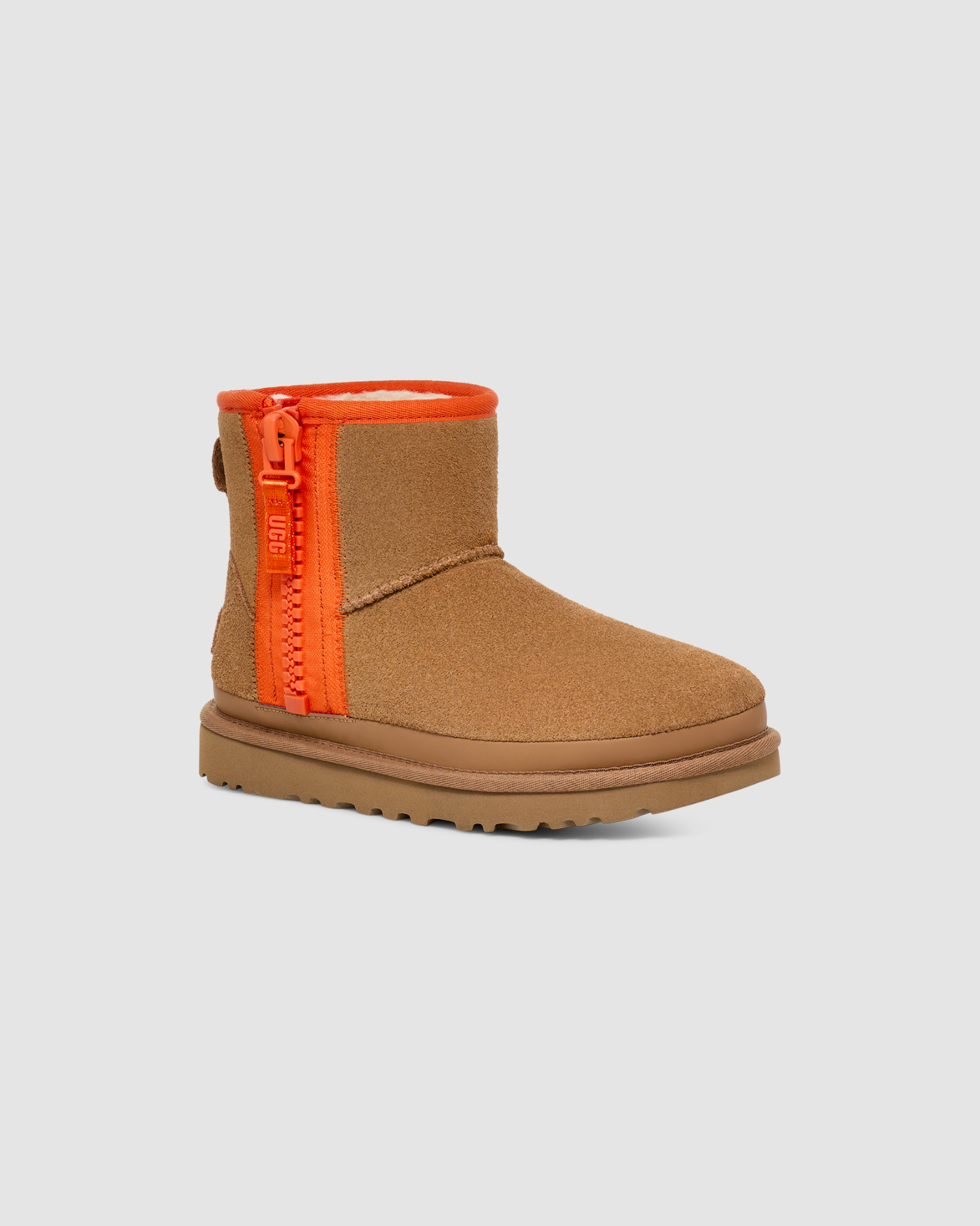 Classic Mini Zipper Tape Logo Burnt Olive | UGG