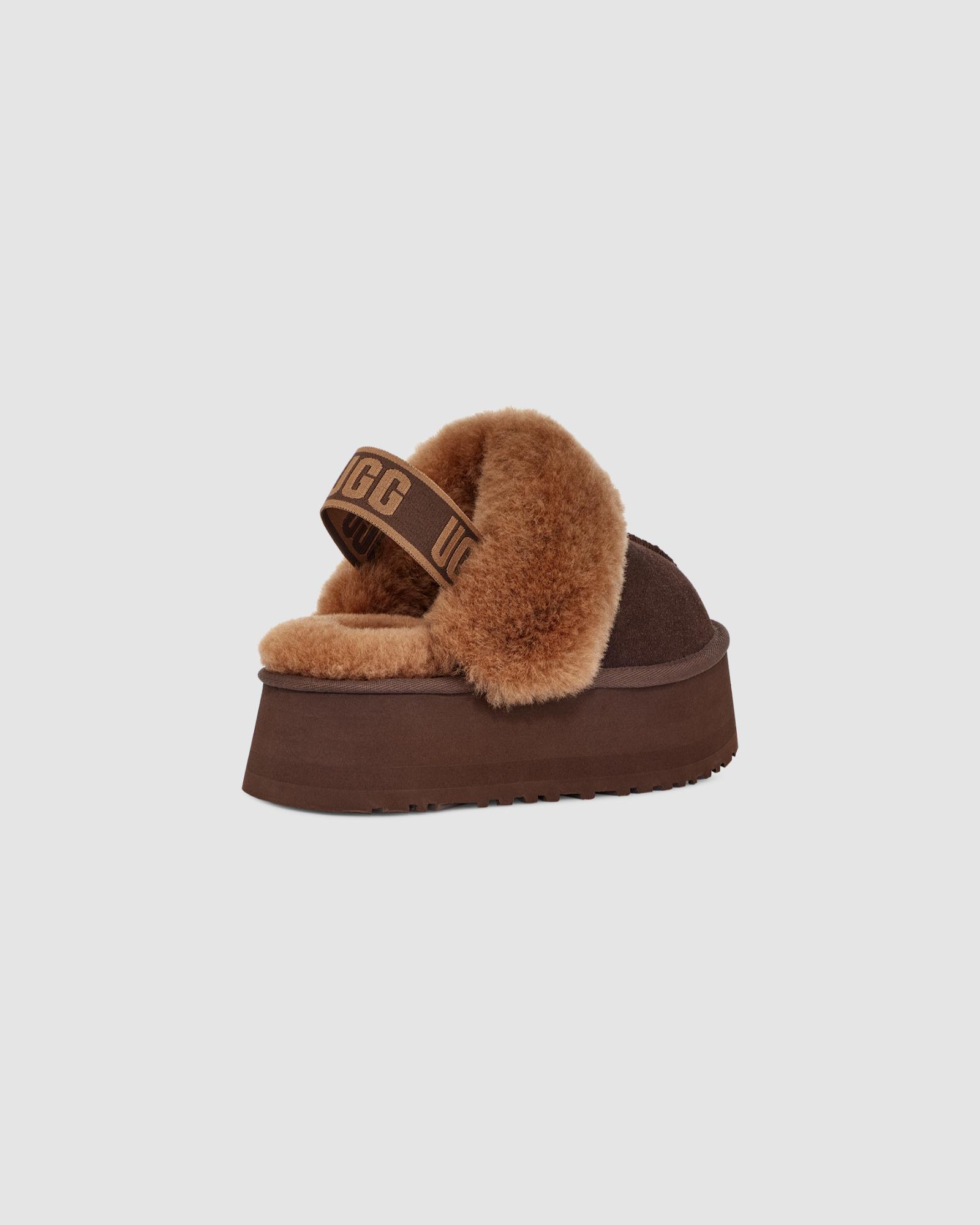 UGG Funkette Chestnut ファー付きスリッポン Women's Funkette Slipper in Chestnut | UGG