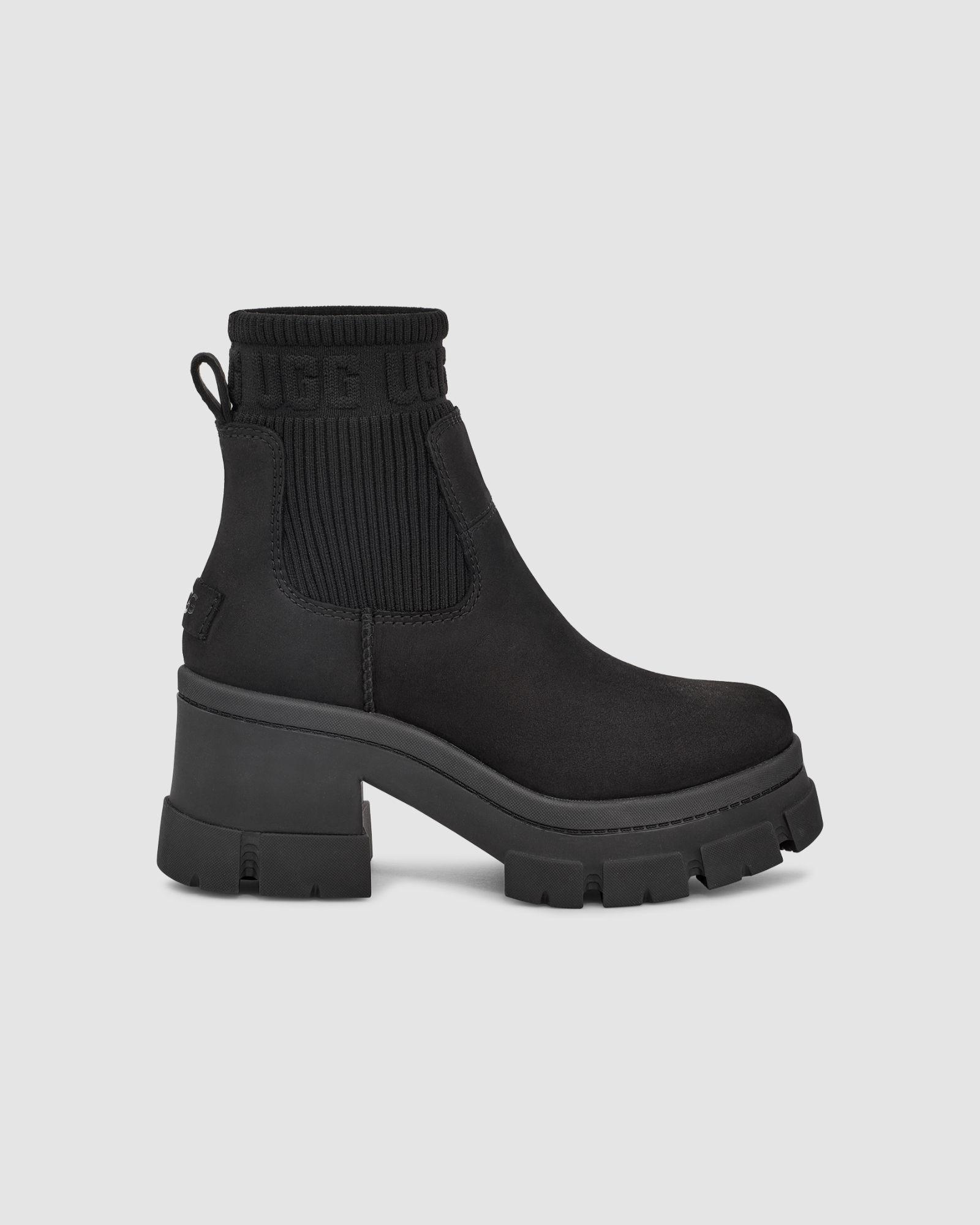 UGG BROOKLYN CHELSEA Black LEATHER WATERPROOF WOMEN'S BOOTS 1148730 | eBay