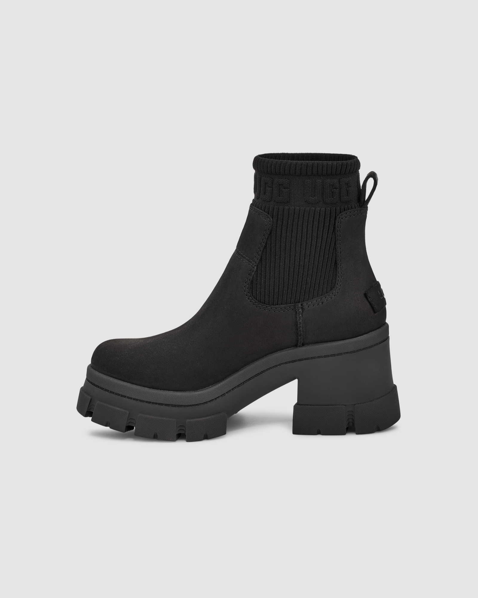 UGG 防水 Brooklyn Chelsea ブーツ　ブラック　26cm UGG】☆厚底☆防水 ロゴ入り Brooklyn Chelsea ブーツ (UGG