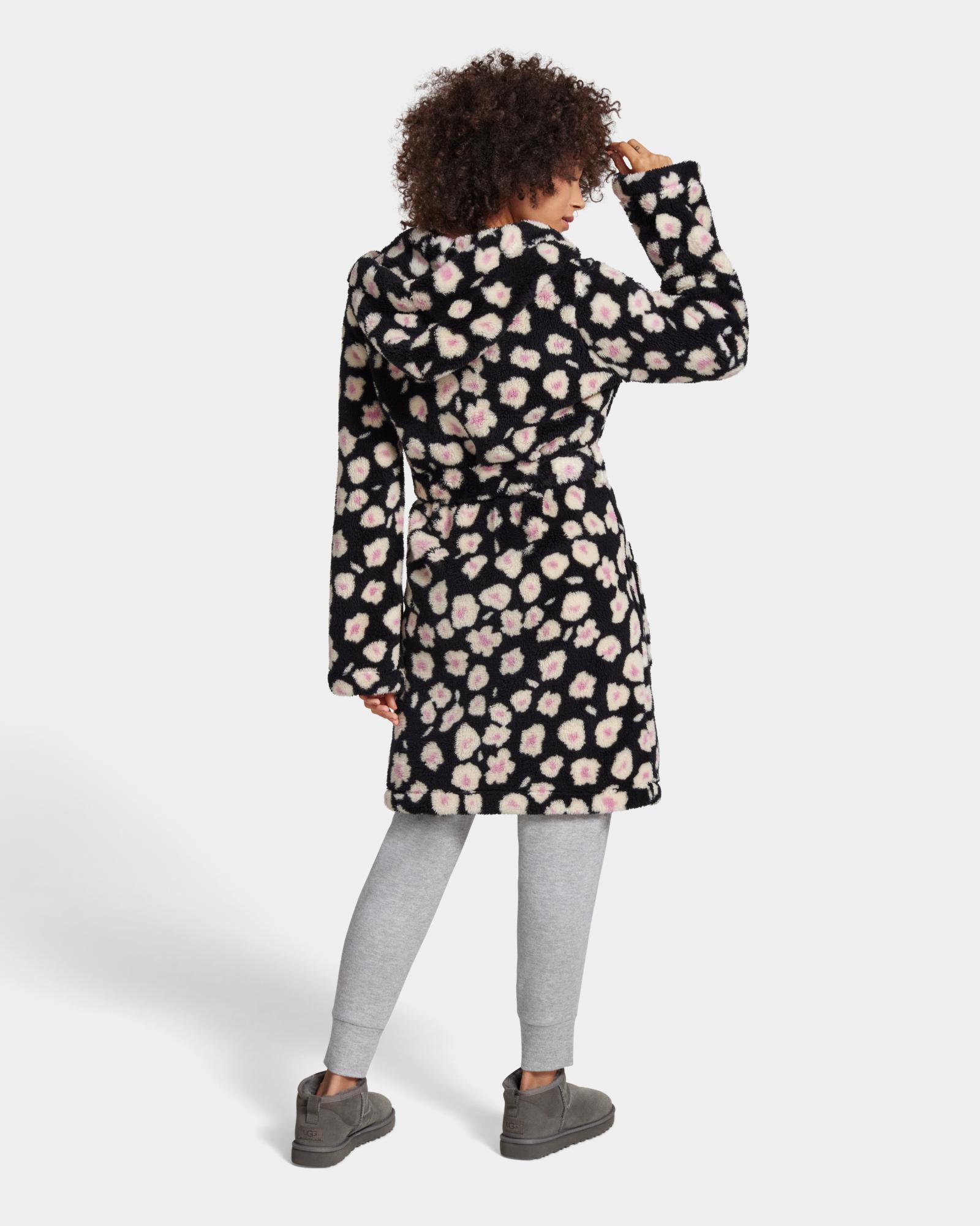 【UGG】Women's Aarti UGGfluff Print Robe New 100% Genuine UGG Women's Aarti UGGFluff Printed Robe
